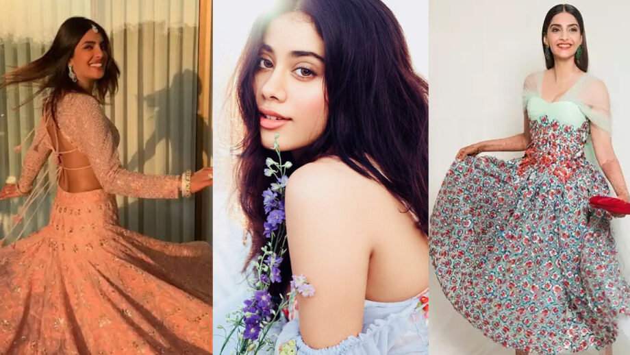 Contemporary ethnic wear on your mind? Pick this twirl-friendly Outfits From Sonam Kapoor, Janhvi Kapoor and Priyanka Chopra's Wardrobe