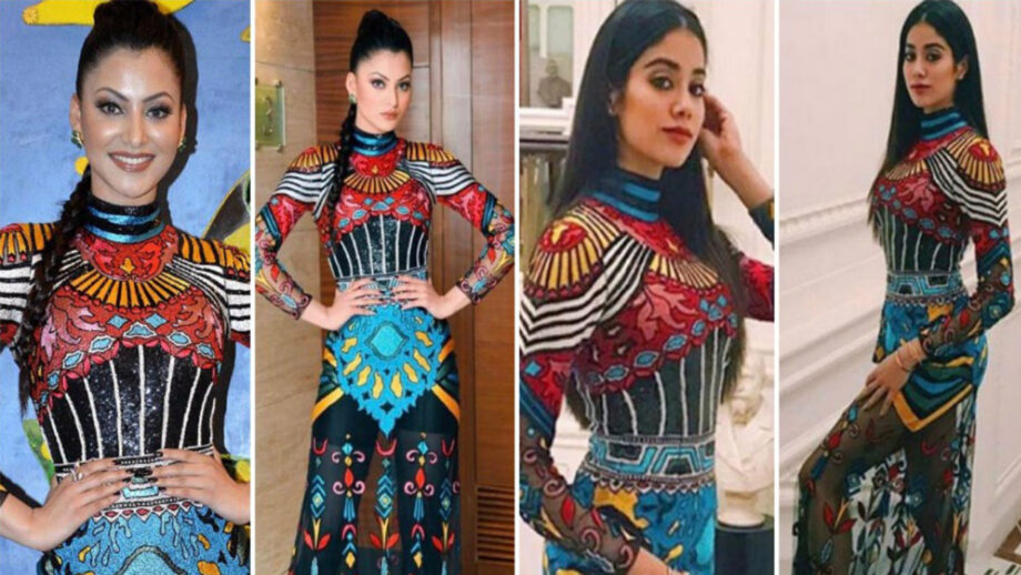 Copy cats! Urvashi Rautela VS Janhvi Kapoor: Who Wore Bohemian Dress Better?