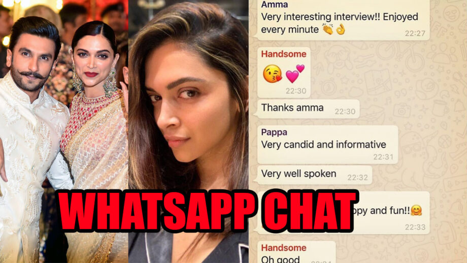Deepika Padukone shares her personal Whatsapp chat with the world