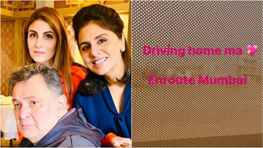 'Driving Home Maa' - It's a pity that Riddhima Kapoor Sahni could not be home for father Rishi Kapoor's last rites