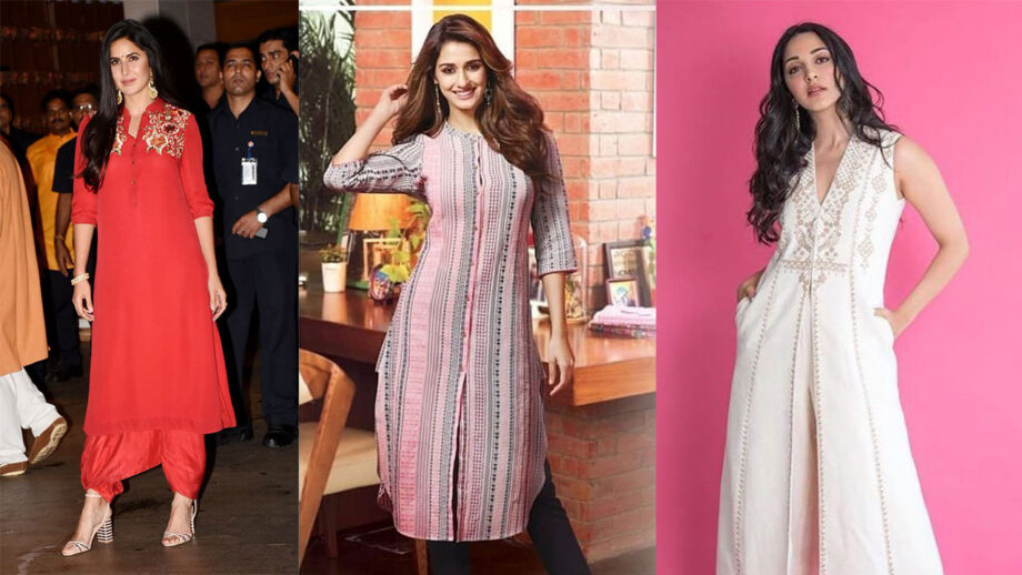 Ethnic Inspiration: Katrina Kaif, Disha Patani, And Kiara Advani's Kurta Will Give You A Stylish Look!