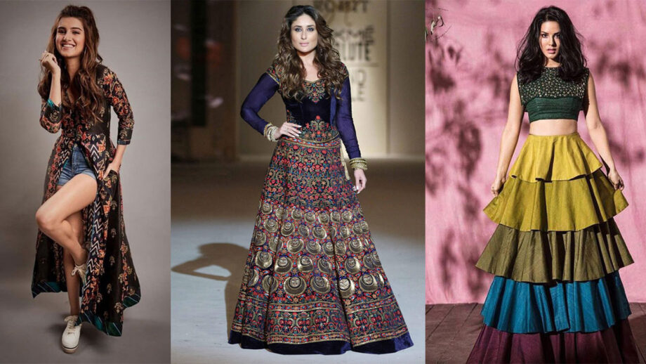 Ethnic Inspiration: Tara Sutaria, Kareena Kapoor, And Sunny Leone's Multi-Coloured Kurta And Suit Will Give You A Stylish Look! 6