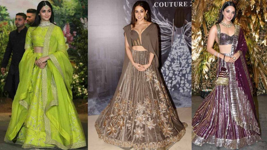 Explore Alia Bhatt, Sara Ali Khan And Kiara Advani’s Trendy Designer Lehenga Blouse Designs For All The Modern Brides Out There! 3
