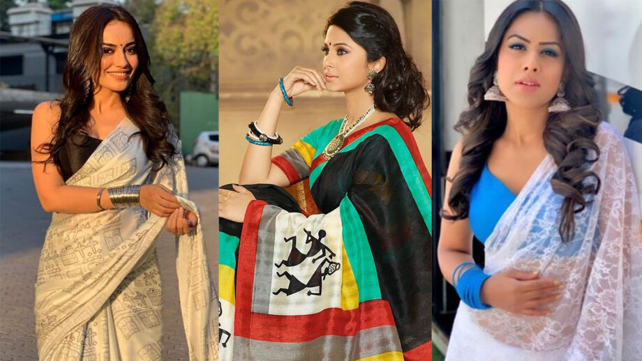 Fab Or Drab? Jennifer Winget, Surbhi Jyoti, Nia Sharma Looking Stunning In Printed Saree Outfit 3
