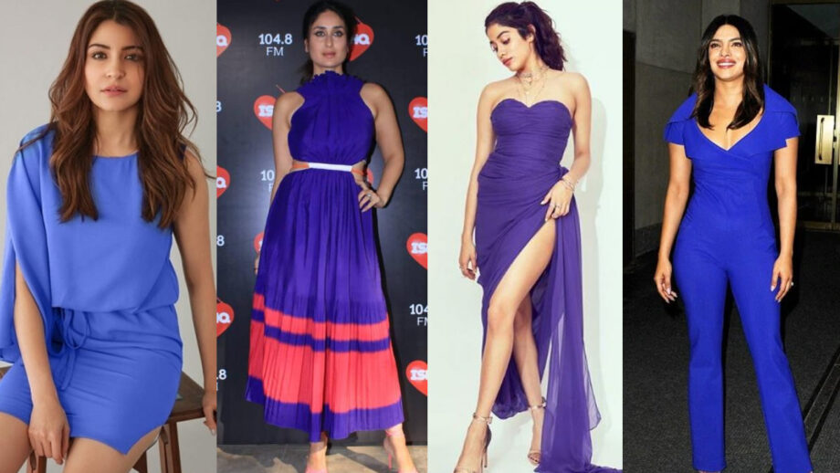 #FashionFaceOff : Anushka Sharma, Kareena Kapoor Khan, Janhvi Kapoor, Priyanka Chopra Jonas: Which diva pulled off The BLUE Outfit Better?