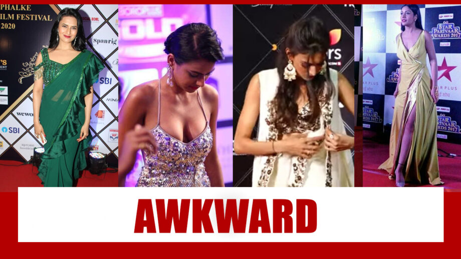 From Erica Fernandes to Divyanka Tripathi: Awkward Red Carpet Moments of Top TV Stars