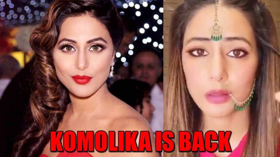 Hina Khan is back as Kasautii Zindagii Kay's Komolika, WATCH VIDEO
