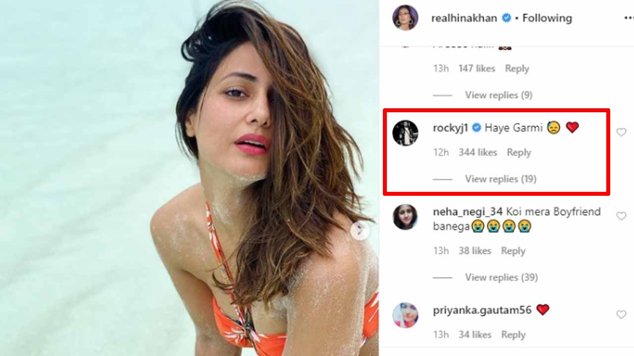 Hina Khan sets internet on fire with HOT bikini pictures, beau Rocky comments ‘haye garmi’