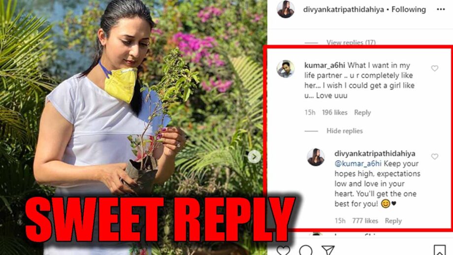 Hopes high, expectations low: Divyanka Tripathi's message to fan who wanted her as 'life partner' 1