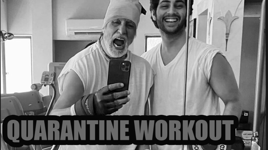 Hulk Mode: Amitabh Bachchan does some 'Quarantine Bodybuilding' with his grandson