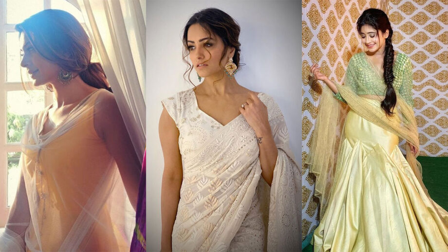 Jennifer Winget, Shivangi Joshi, Anita Hassanandani Flaunt Their Fashionable Side In These Ethnic Ensembles