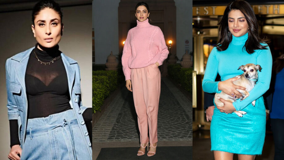Kareena Kapoor, Deepika Padukone, Priyanka Chopra: Who Styled In Polo Neck Knit Look Better?