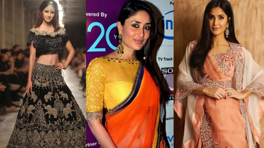 Katrina Kaif, Disha Patani, Kareena Kapoor Khan: Who Carried Boat Neck Blouse better? 8