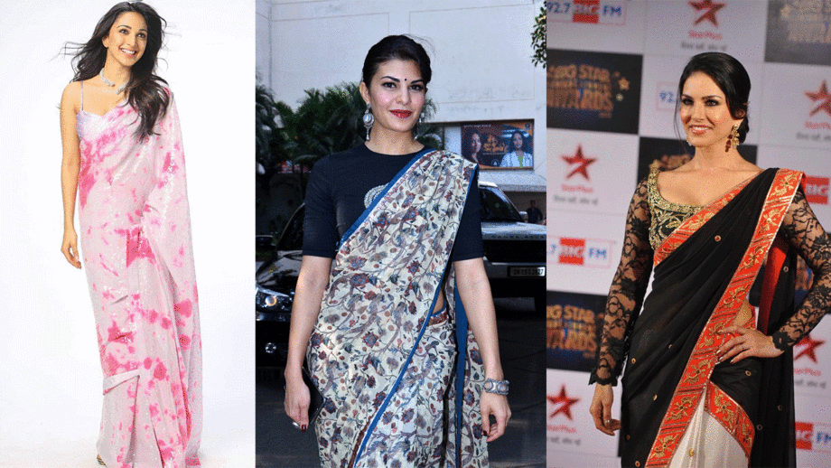 Kiara Advani, Jacqueline Fernandez, And Sunny Leone Look Ethereal In Floral Saree!