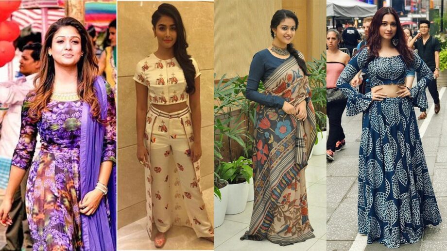 Nayanthara, Pooja Hegde, Keerthy Suresh, Tamannaah Bhatia: Who Pulled Off-Printed Outfits Well?
