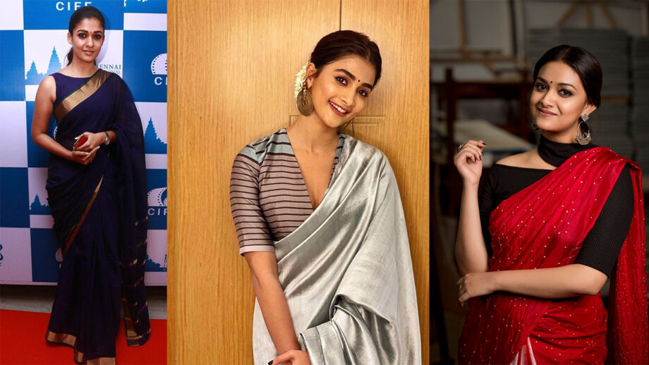 Nayanthara, Pooja Hegde, Keerthy Suresh: Who Looks Gorgeous In Plain Saree?