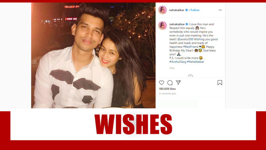 Neha Kakkar wishes her special someone on his birthday, check here