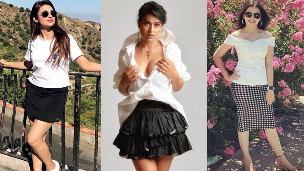 Nia Sharma, Shrenu Parikh, Divyanka Tripathi: Check Out Skirt Outfit Ideas That Work Every Time 11