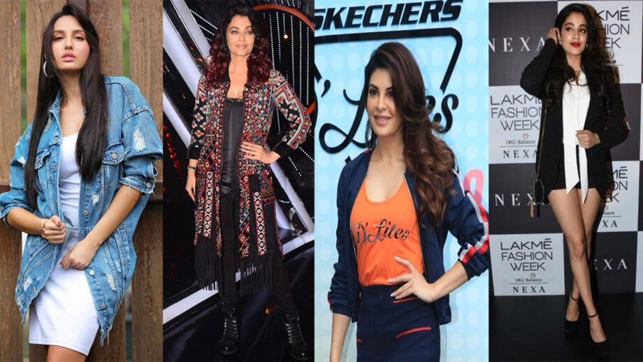 Nora Fatehi, Aishwarya Rai Bachchan, Jacqueline Fernandez, Janhvi Kapoor: The Celebs Inspired Coolest Jackets Every Woman Should Own 15