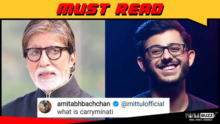OMG: Amitabh Bachchan has no idea who is CarryMinati, asks 'what is carryminati' 3