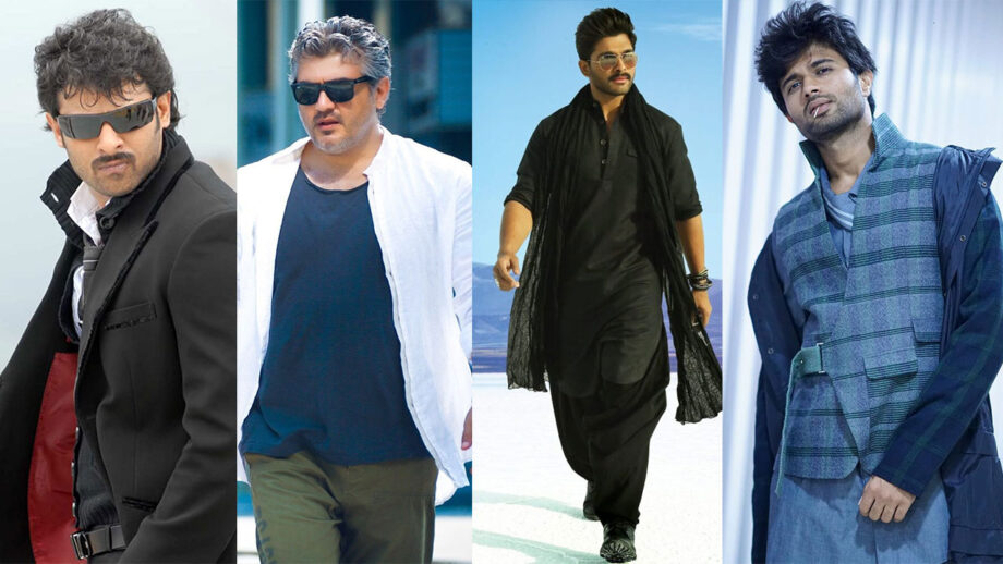 Prabhas, Ajith Kumar, Allu Arjun, Vijay Deverakonda's Best Iconic Fashion Moments