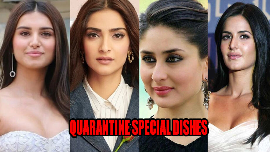 QUARANTINE SPECIAL DISHES: Take Tips From Tara Sutaria, Sonam Kapoor, Kareena Kapoor, and Katrina Kaif