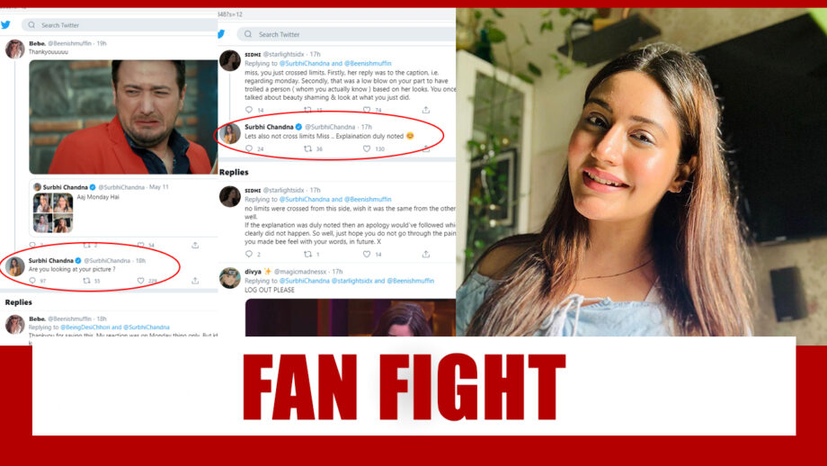 Read Now: Actor Surbhi Chandna shuts up 'irritating fan' like a queen