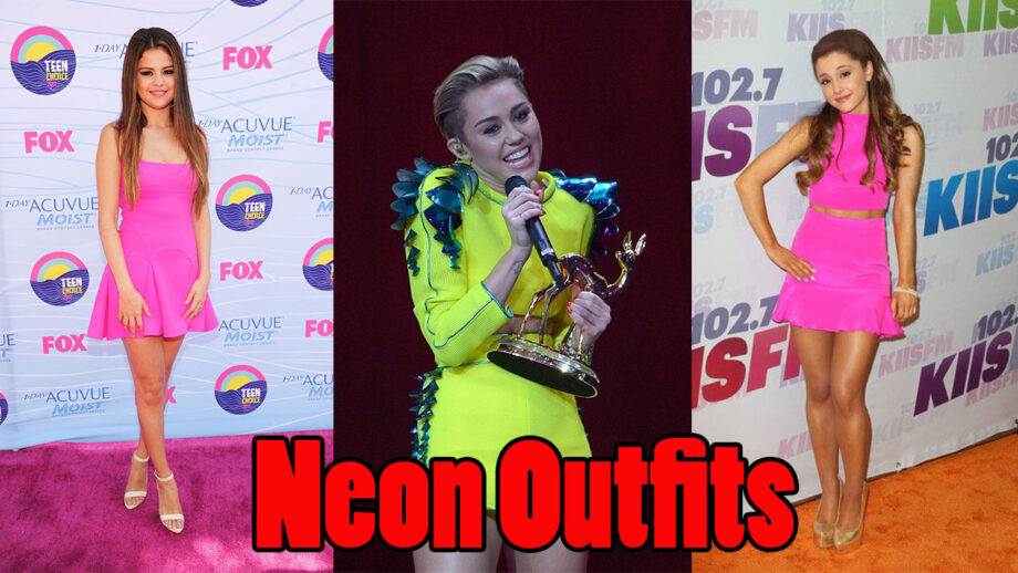 Selena Gomez, Miley Cyrus, Ariana Grande: Pick Up Your Favourite NEON Style