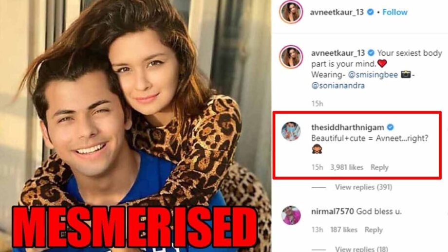 Siddharth Nigam mesmerised seeing Avneet Kaur's beauty: comments on her picture 3