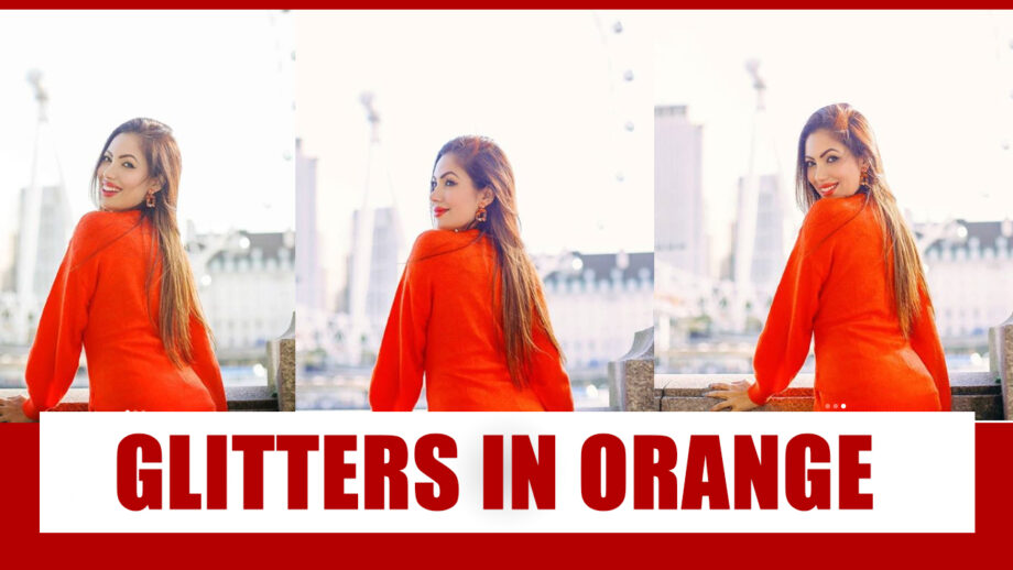 Taarak Mehta Ka Ooltah Chashmah fame Munmun Dutta gets glittery in orange