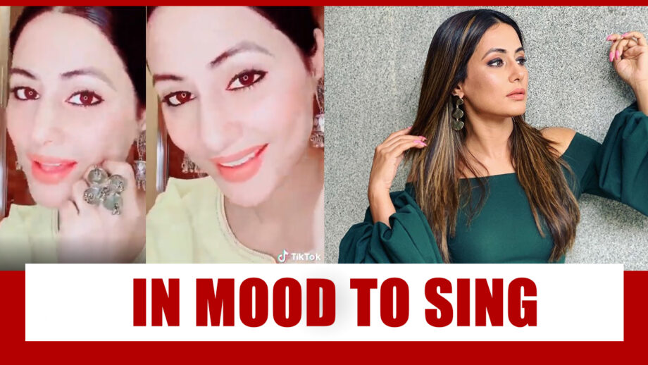 Take Inspiration From Hina Khan As She Sings