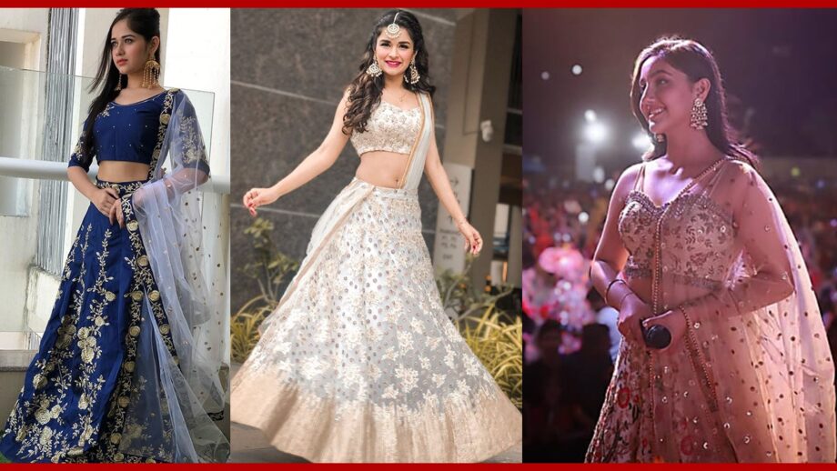 Take Tips from Jannat Zubair, Avneet Kaur, Ashnoor Kaur On How to Wear Lehenga Dupatta in Different Styles