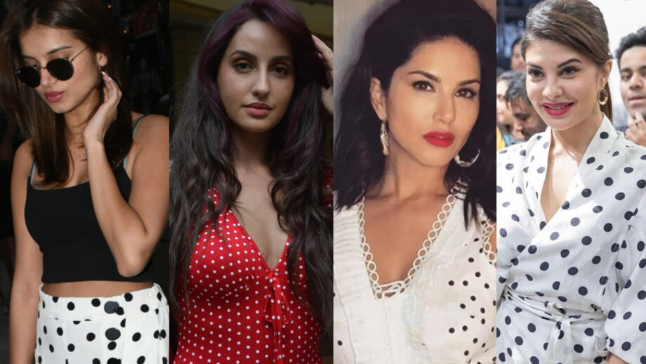 Tara Sutaria, Nora Fatehi, Sunny Leone, Jacqueline Fernandez: Who Pulled Off Old Fashioned Polka Dot Outfits Better?