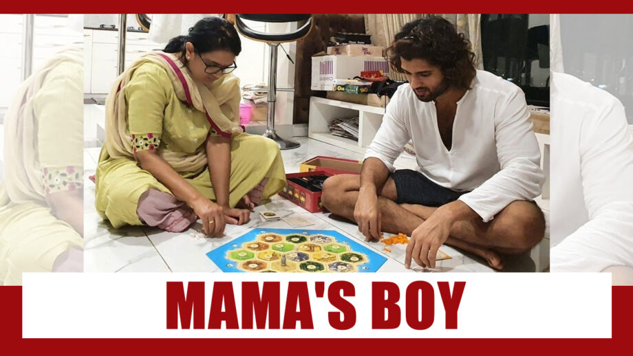 Vijay Deverakonda proves that he is a Mama’s boy