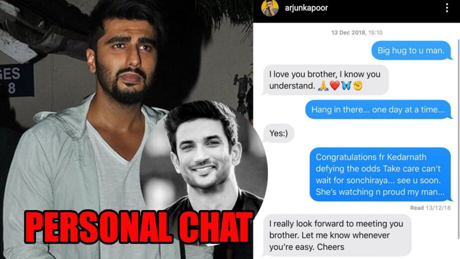 A day after Sushant Singh Rajput's suicide, Arjun Kapoor shares his private chat with the late actor