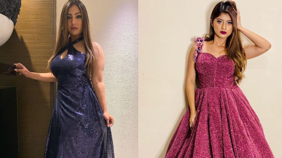 Aashika Bhatia VS Arishfa Khan: Who styled sequinned outfit better? 2