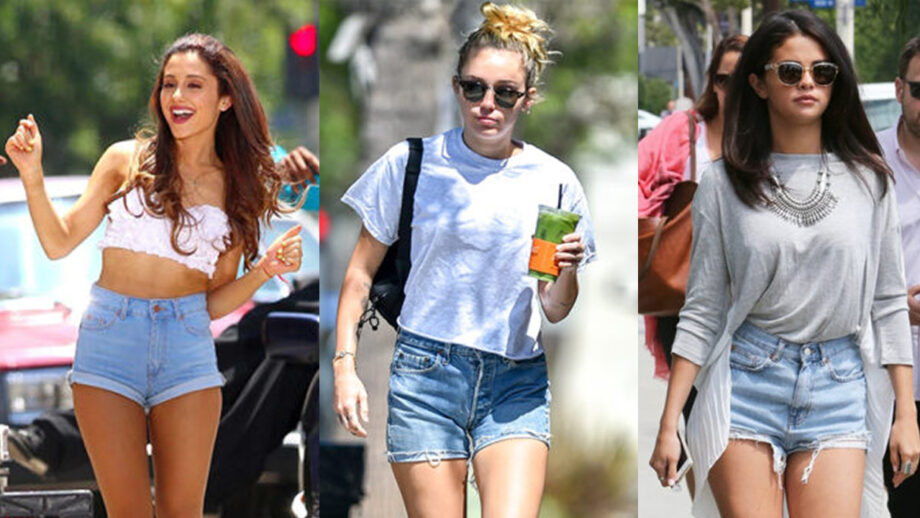 Ariana Grande, Miley Cyrus, Selena Gomez: 8 Outfit Ideas With Short Shorts! 9