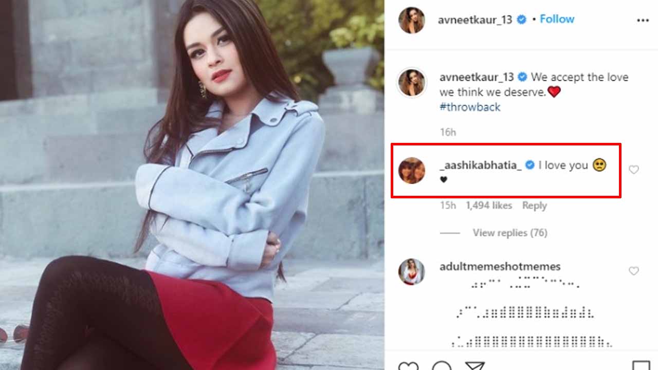 Avneet Kaur shares latest stunning picture, Aashika Bhatia comments 'I Love You'