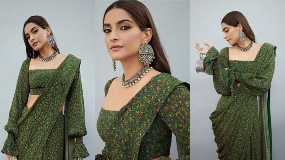 Check Out! Sonam Kapoor's Quirky Ideas Of Styling In A Saree 3