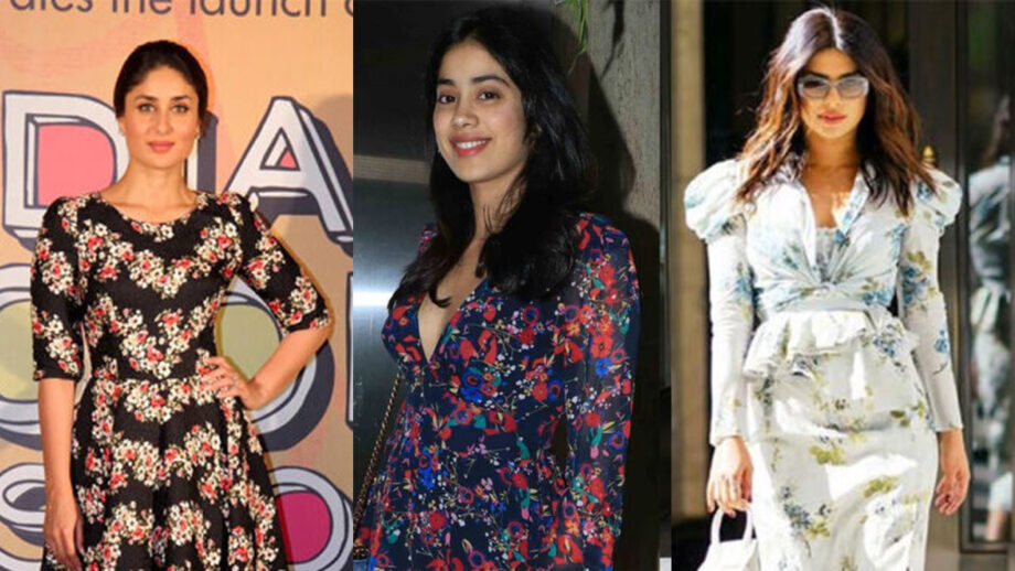 Chic And Stylish, Kareena Kapoor, Janhvi Kapoor, Priyanka Chopra Look Fab In This Floral Attire! 8
