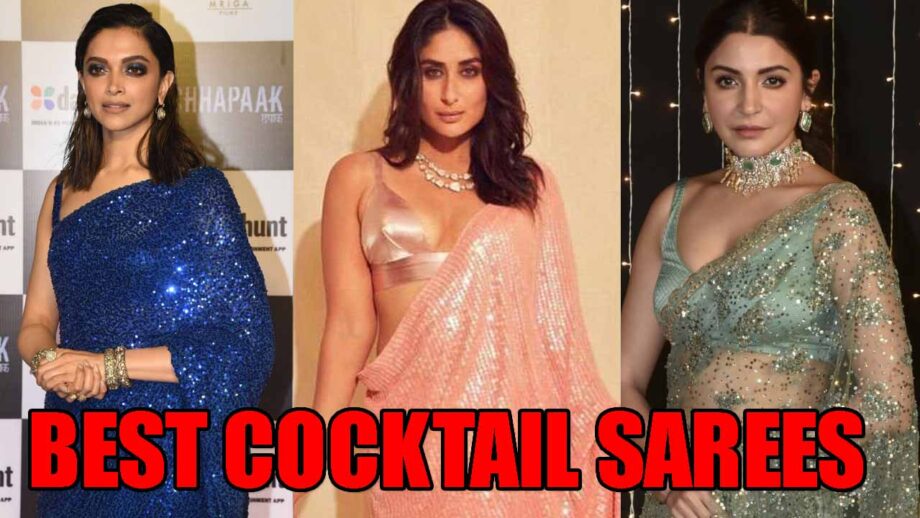 Deepika Padukone, Kareena Kapoor, Anushka Sharma: 6 best cocktail sarees that you will definitely love