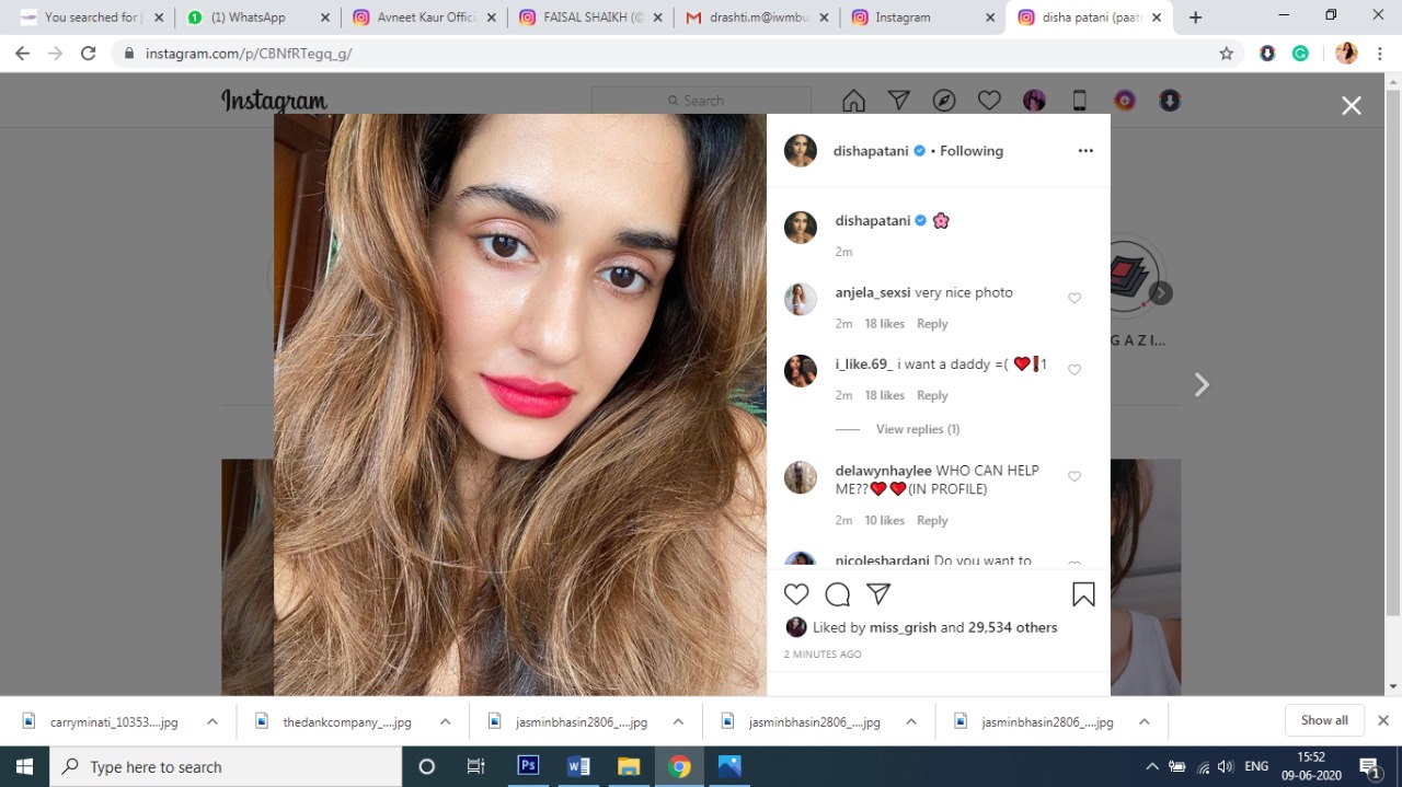 Disha Patani sizzles in new red lipstick picture: fans can’t stop liking 1