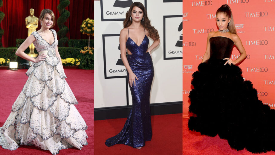 Fashion Alert: Ariana Grande, Miley Cyrus, Selena Gomez Elevate Your Style With These Monochrome Dress