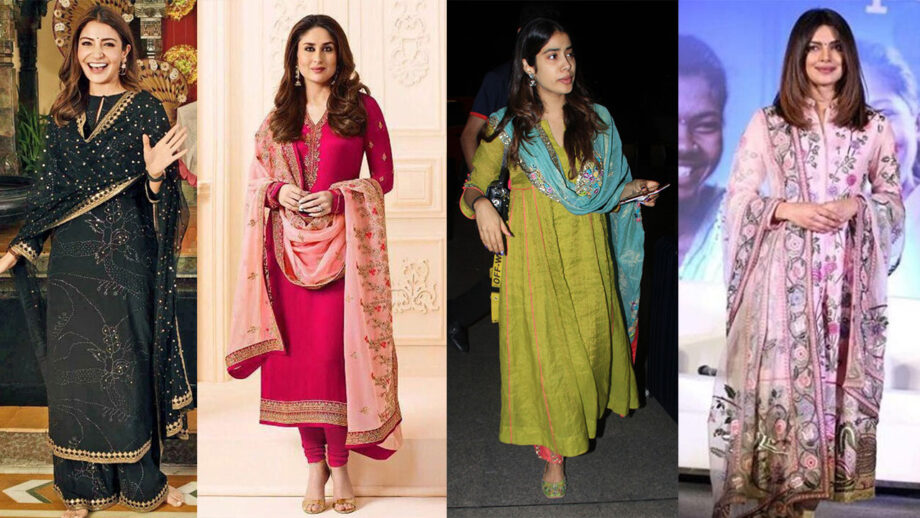 Fashion Flashback: Anushka Sharma, Kareena Kapoor, Janhvi Kapoor, And Priyanka Chopra's Churidar Looks