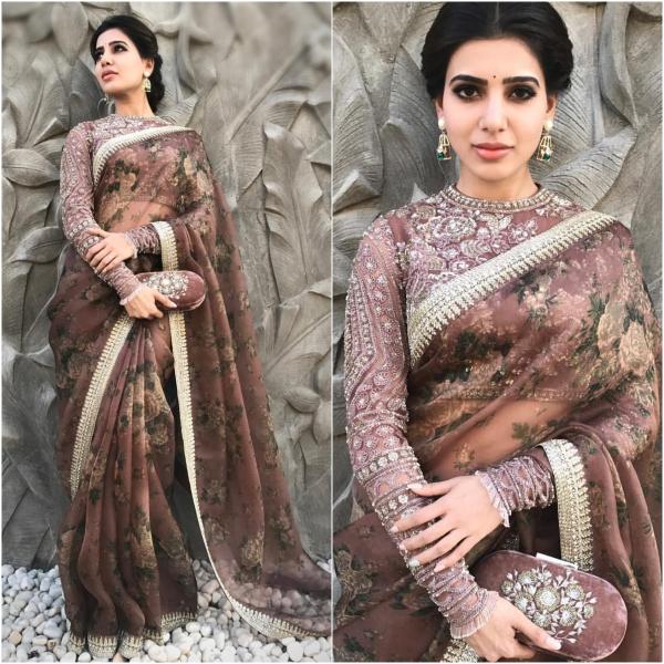 From Samantha Akkineni, Kajal Aggarwal To Radhika Pandit: Tollywood Celebrities Spotted Wearing Sabyasachi Outfits 1