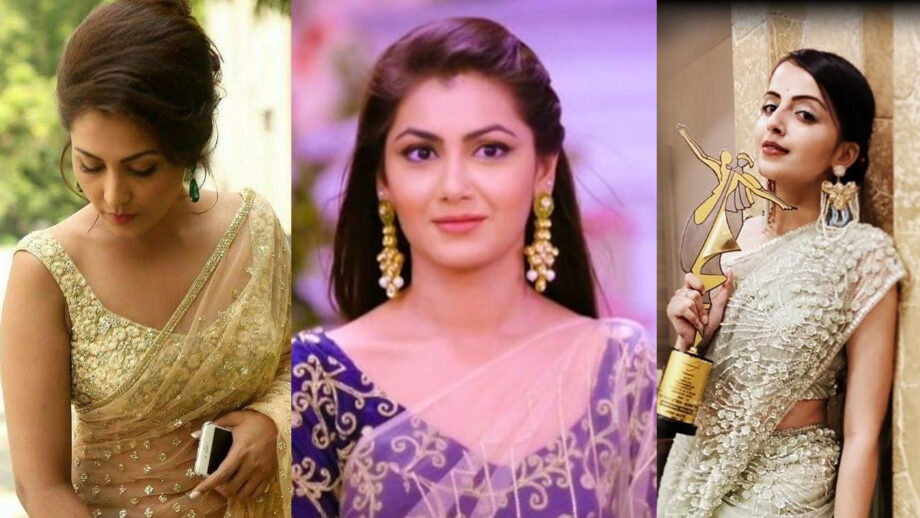 Hina Khan, Sriti Jha, Shrenu Parikh: Who Wore Embellished Saree Better? 5