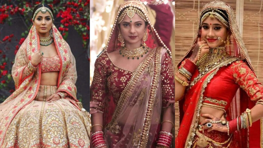 Hina Khan VS Jennifer Winget VS Shivangi Joshi: Which lehenga is best for a wedding reception?