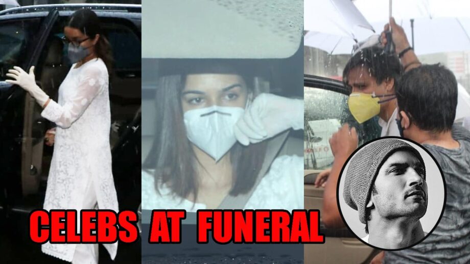 IN PICS: Kriti Sanon, Shraddha Kapoor, Vivek Oberoi, Varun Sharma, Krystle D'Souza and others attend Sushant Singh Rajput's funeral 6