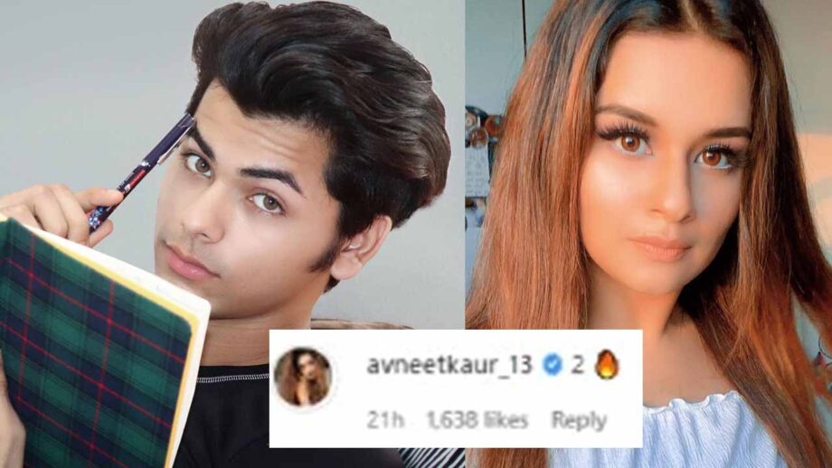 Internet on fire; Siddharth Nigam asks to rate his picture, Avneet Kaur comments with 'fire' emoji