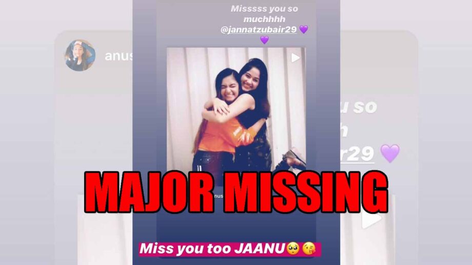 Jannat Zubair puts cute picture of good friend Anushka Sen, says 'missing you' 1